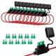 thumbnail image 1 of Fusible adaptador 12v-dc atc/ato 12 Awg soporte de fusible de hoja en línea Afortunado Sencillez, 1 of 1