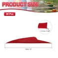 thumbnail image 2 of Uxcell Arrow Vanes, Turkey Feather Fletching Shield Cut Archery Fletch Right Wing Red, 2 of 5
