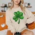 thumbnail image 4 of St. Patrick's Day Sweatshirt, Women Long Sleeve Round Neck Sweatshirt, Women's Casual St. Patrick's Day Printed Sweatshirts Tops Comfortable Crew Neck Long Sleeved Hoodie Sweatshirt, 4 of 6