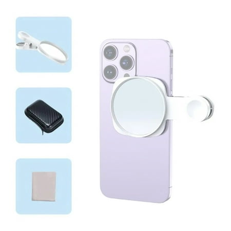 Image of Shinysix Selfie Mirror With 14/13/12/11 Video Mirror Mirror Universal Clip Compatible With Mirror Universal Clip Compatible With 14/13/12/11