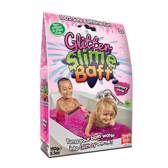 Zimpli Kids Pink Glitter Bath Slime Baff - 1 Use, 150g