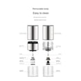 thumbnail image 4 of Molinillo de café portátil, eléctrico, recargable por USB, molinillo automático de granos de café para cocina y hogar, color plateado, 4 of 8