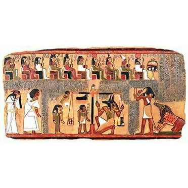Ancient Egypt God Anubis The Scales of Judgment Wall Plaque Resin Collectible