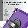 thumbnail image 6 of Case for iPad 10th Generation 10.9 inch 2022, Dual Layer Full Body Tough Rugged Case with 360° Rotatable Kickstand, Hand/Shoulder Strap for iPad 10, 6 of 7
