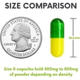 thumbnail image 3 of XPRS Nutra Size 0 Empty Capsules - 500 Count Colored Empty Gelatin Capsules - Capsules Express Empty Pill Capsules - DIY Supplement Capsule - Color Gel Caps Pills (Green and Yellow), 3 of 7