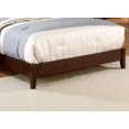 thumbnail image 6 of Bed Frame King Size Bed Brown Cherry Solidwood 1pc Bed Bedroom Button Tufted Headboard Contemporary Furniture, 6 of 7