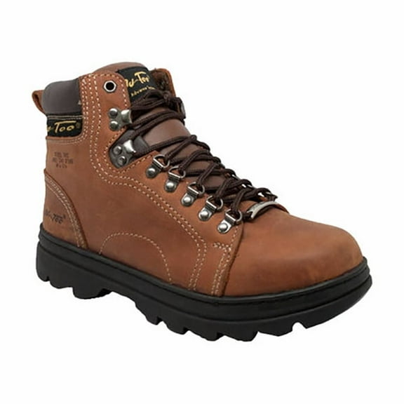 Men's 6" Steel Toe Hiker Brown, Size - 11.5