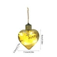 thumbnail image 3 of Christmas Heart Ball Ornaments Plastic Clear Christmas Tree Baubles LED Christmas Ball Light up Plastic Fillable Balls Hanging for Xmas Party Birthday Wedding Decor Crafts, 3 of 6
