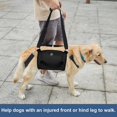 thumbnail image 4 of Arnés transportador para perros, mochila de emergencia para soporte de piernas y rehabilitación para mascotas (L, negro), 4 of 4