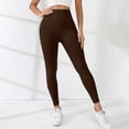 thumbnail image 7 of Women's High Waist Thick Yoga Pants Workout Running Compression Leggings, 7 of 7