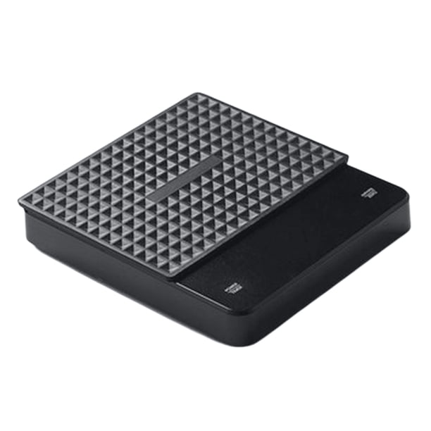 Báscula con temporizador Báscula electrónica hecha a mano (negra con cojín 5000 g/0 1 g) 5000 g/0 1 g con cojín Modelo carga con temporizador automático-Inglés + almohadilla aislante