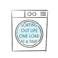 thumbnail image 2 of Quach, Anna 26x26 White Modern Wood Framed Museum Art Print Titled - Laundry Time, 2 of 4