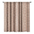 thumbnail image 3 of Society6 Marta Barragan Camarasa Terracotta Strokes Pattern Single Panel Room Darkening Window Curtain 50" x 96", 3 of 3