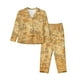 thumbnail image 1 of Fotbe Old Vintage Map Of Sea Conjunto de Pijama de Manga Larga para Mujer con Estampado, Ropa de Dormir de 2 Piezas, Conjunto de Casa Suave y Cómodo con Bolsillos-X-Large, 1 of 7