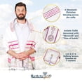 thumbnail image 3 of Mantón de oración Halleluyah Messianic Tallit 72 x 22 cm con bolsa acrílica, 3 of 7
