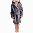 thumbnail image 4 of zuwimk Boys Teens, Hooded Dressing Gown, Creeper Loungewear Cozy Robes, Gamer Gifts for Boys(Dark Gray,11-12 Years), 4 of 9