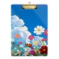 thumbnail image 6 of ALAZA Plastic Clipboard A4 Letter Size Decorative Clipboards for Students Women Men 9" x 12.5" Blue Sky Daisy Floral, 6 of 6