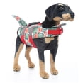 thumbnail image 1 of Dog Life Jacket, Dog  Vest Adjustable Preserver With High Buoyancy And Durable Rescue Handle, Hawaiian Style Reflective Stripe  Hook Pet Life Preserver For Emergency, 1 of 8
