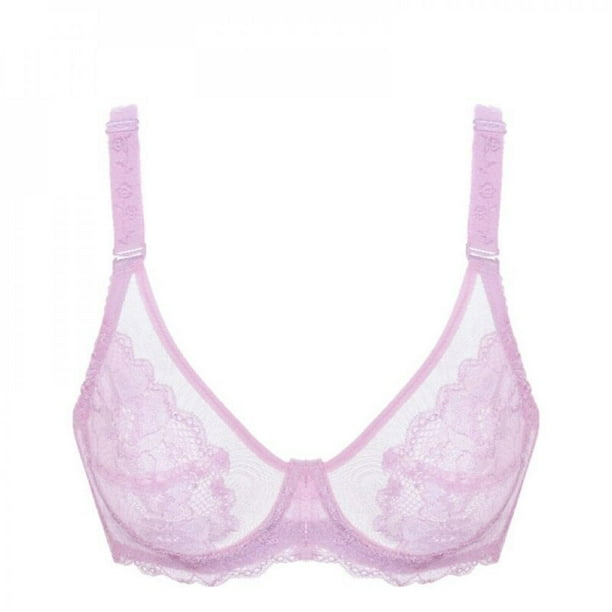 Baywell Women's Sheer Mesh Bra See Through Unlined Sexy Lace