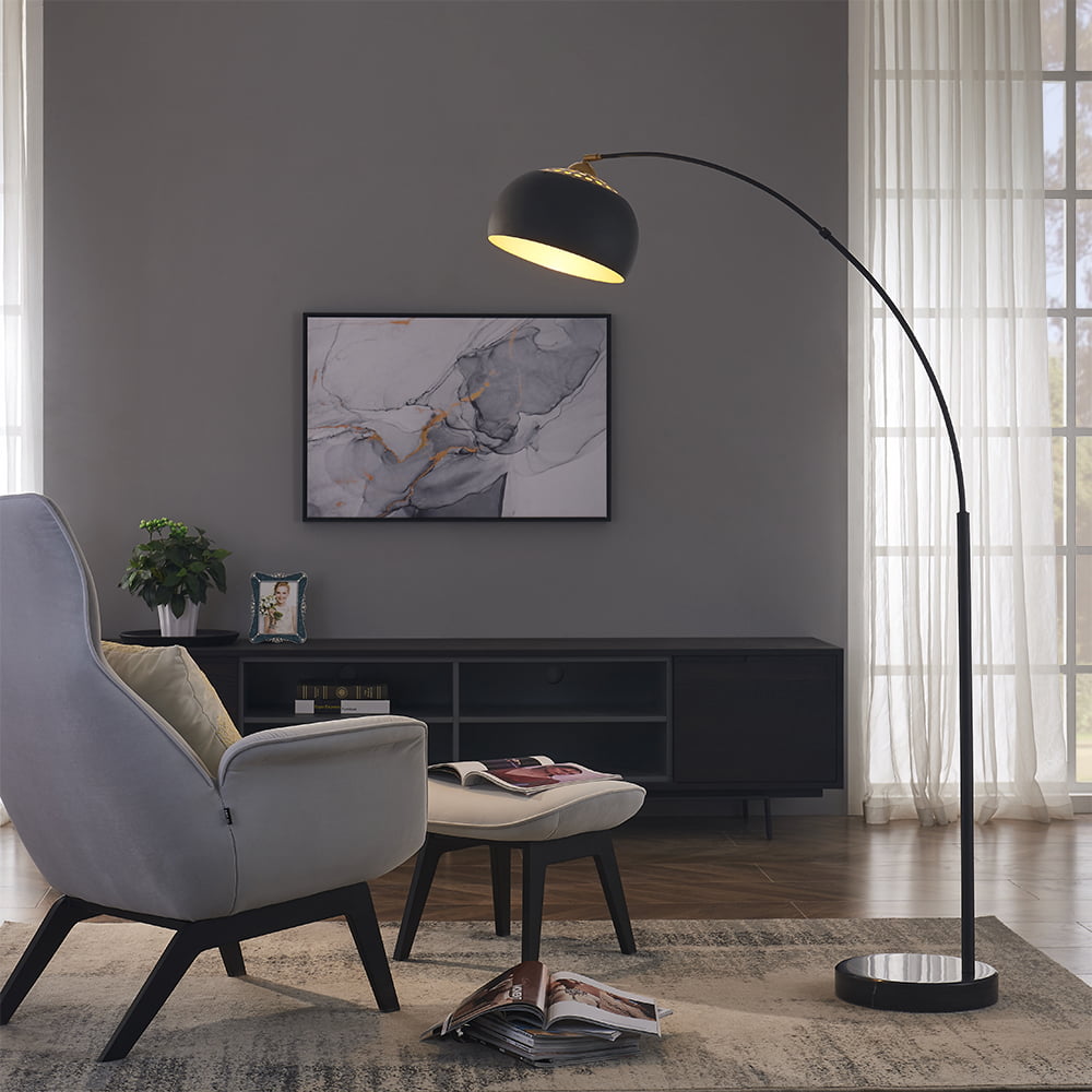 Rosen Garden Brand Arc Floor Lamp Modern Reading Light for Living Room