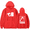RED, variant on TX2 Hatchet Hoodie Men's Hip Hop Printing Pullover Hooded Sweatshirts
