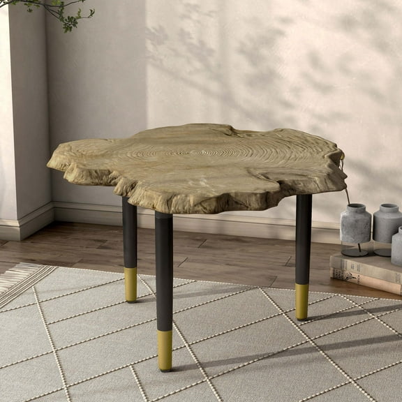 Mil Solid Wood Coffee Table Base, Black