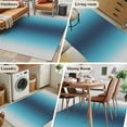 thumbnail image 5 of 2.7'x5' Area Rugs, Blue Teal Grey Ombre Indoor Outdoor Area Rug for Living Room Bedroom, Farmhouse Gradient Minimalist Washable Bathroom Rugs Kitchen Floor Carpet Mats Home Decor Aesthetic, 5 of 8
