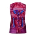 thumbnail image 4 of Sakmal Ethnic Tee V-Neck Sleeveless Vintage Shirts Tops for Women Trendy, 4 of 5