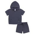 thumbnail image 2 of Modern Moments by Gerber Toddler Boy Hooded Top and Short Outfit Set, 2-Piece, Sizes 12 Months - 5T, 2 of 12