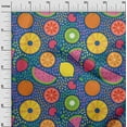 thumbnail image 3 of oneOone Cotton Poplin Yellow Fabric Tropical Fruit Craft Projects Decor Fabric Printed By The Yard 42 Inch Wide, 3 of 5