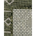 thumbnail image 7 of Unique Loom Outdoor Trellis Collection Area Rug - Tribal Trellis (5' 3" Octagon Green/Natural), 7 of 7