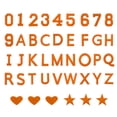 thumbnail image 1 of 78 Pcs Iron on Letters and Numbers, 2 Inch A-Z Letter Patches and 0-9 Number Patches for Clothing Orange, 1 of 7