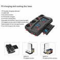 CEORPER Multi-function Cooling Fan Base with Disc Storage Rack for Game ...