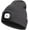 Dark Gray, variant on Beanie with Light for Kids, USB Rechargeable Hands Free LED Headlamp Cap Winter Knitted Night Lighted Hat