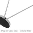 thumbnail image 2 of V Shaped Desk Flag Holder Sturdy Flag Pole Holder Flag Display Bracket Flag Pole with Base, 2 of 8