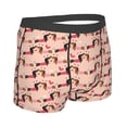 thumbnail image 4 of Uemuo Dachshund Couple Pattern Men's Boxer Briefs,Trunk Anti-Chafing,Comfortable, Durable, and Stylish Underwear-Small, 4 of 9