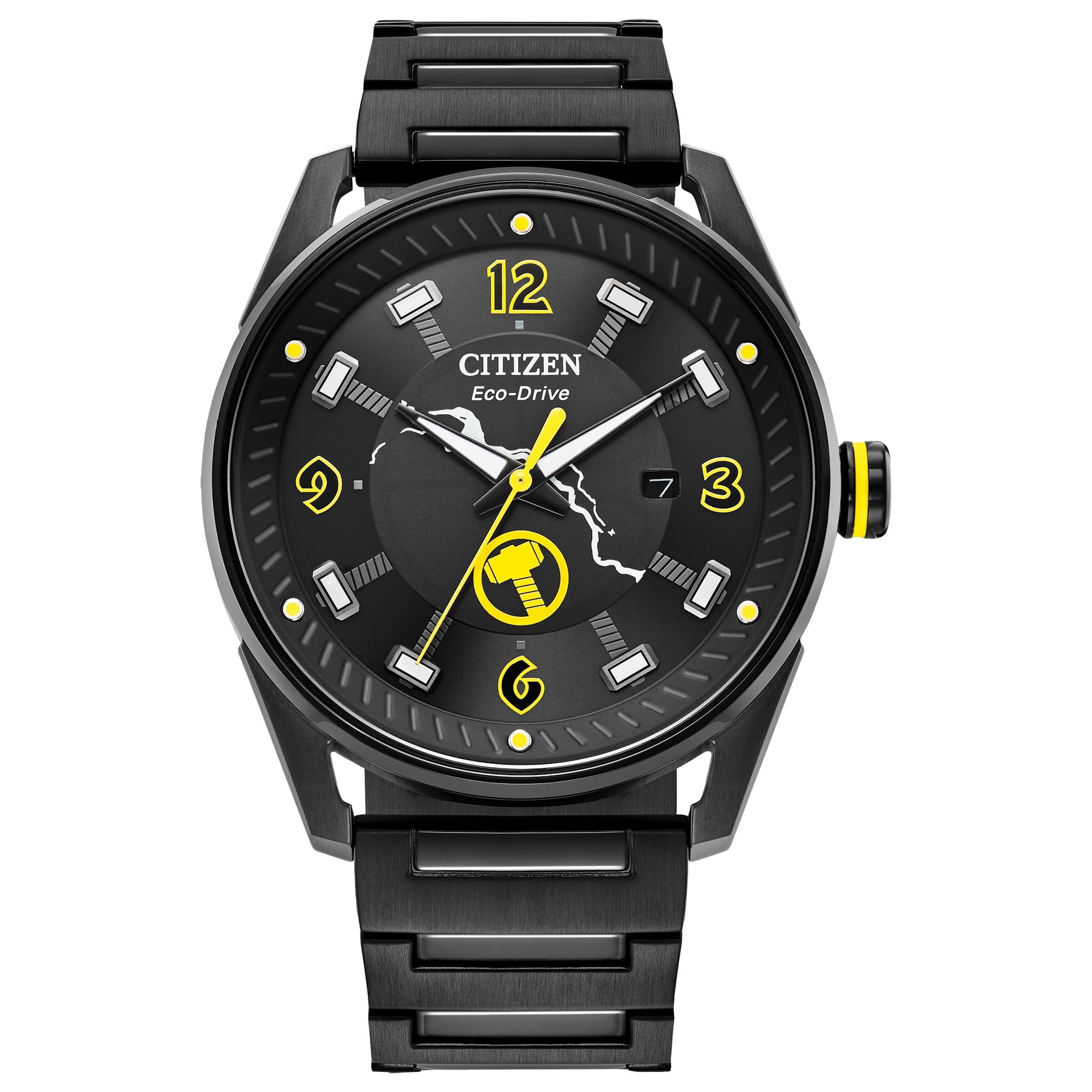 Citizen Men's Eco-Drive Disney Mickey Mouse Baseball Theme Leather