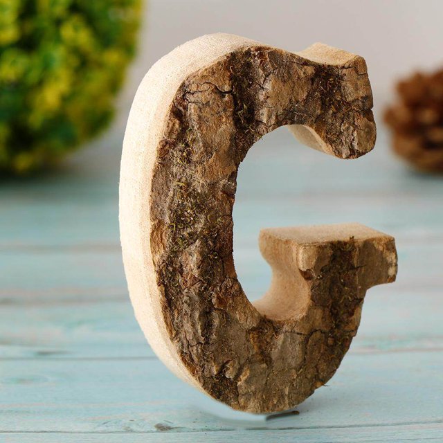 ziyahi Handcraved Wooden Letters Door Numbers Alphabet Letter Floating Adress Name G