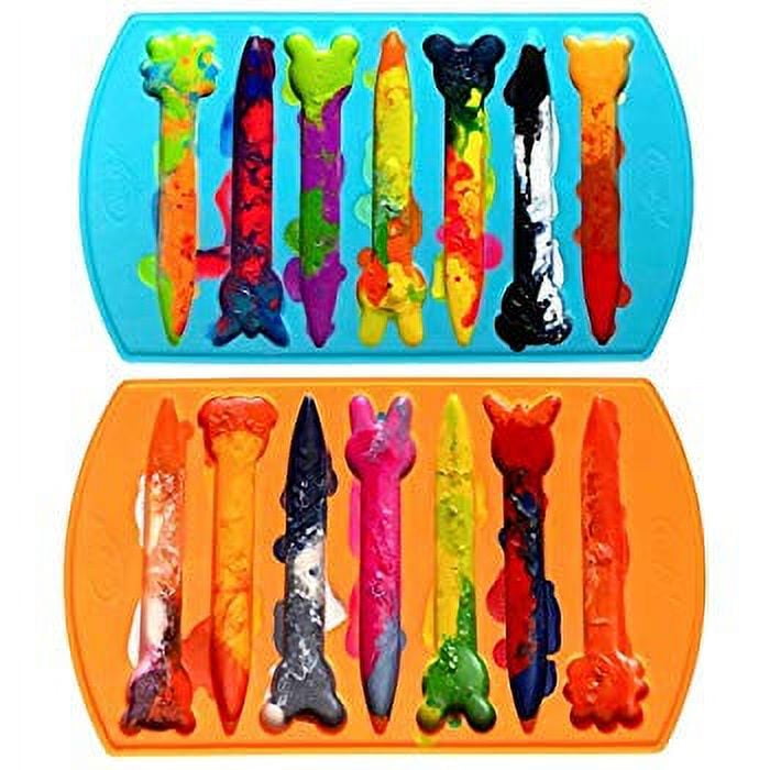 Crayon mold - 5 PCS Christmas Crayon Molds Silicone Oven Safe - Crayon  Silicone mold set including Rhombus and Rectangle shapes Crayon Maker  Animal & Forest theme Molds for Child - Art Kits Supplies for Valentine