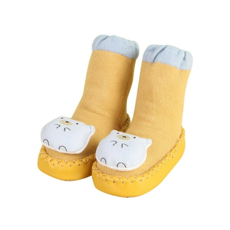 

Children Toddler Shoes Autumn And Winter Boys And Girls Cute And Comfortable Floor Sports Shoes Flat Soles Non Slip And Warm