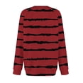 thumbnail image 5 of Tranfacy Longues Chemises à Manches pour Femmes, Chemises pour Femmes, Haut à Manches Longues pour Femmes Imprimé à Col en V avec Manches Raglan, Chandail Décontracté pour Tenues de Mode Automnales Quotidiennes, 5 of 5