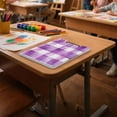 thumbnail image 6 of FORMRS A4 Clipboard Folder with Pen Holder Horizontal Foldable School Office Binder, Purple and White Pattern, 6 of 9