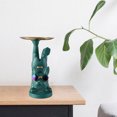 thumbnail image 4 of Estatua con bandeja de almacenamiento de resina, lindas esculturas francesas, llavero, joyería Verde, 4 of 8