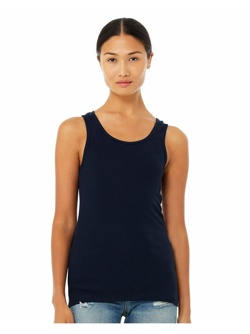Ladies' Baby Rib Tank - WHITE - L - Walmart.com