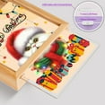 thumbnail image 4 of Merry Christmas Santa Persian Scarf Twinkling Lights Xmas Holiday Acrylic Plaque with Wood Photo Frame Box Cat Lover Kitten Owner Gifts Light Box - 00022, 4 of 5