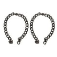 thumbnail image 1 of Cadena curva de 10 metros de hierro, estilo elegante y resistente, accesorios para hacer joyas DIY, para tobilleras, collares, pulseras, color plateado y negro, 1 of 14
