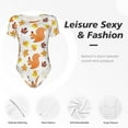 thumbnail image 6 of Naloa Cartoon Squirrel Women's Short-Sleeved Onesie, One-Piece Swimsuit for Parties, dates, clubs - Large, 6 of 9