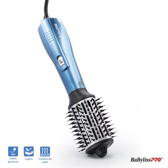 Cepillo Ovalado Nano 2 1/2 Aire Caliente Frio BabylissPro