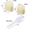 thumbnail image 2 of Onigiri Mold Triangle,2 Pcs Rice Ball Mold Makers,triangle Sushi Mold 2025, 2 of 3