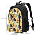 thumbnail image 5 of Honeii Musical Instruments for Travel Laptop Backpack, Business Laptops Backpack with USB Charging Port, College High School Computer Bag for Men Women, 5 of 7